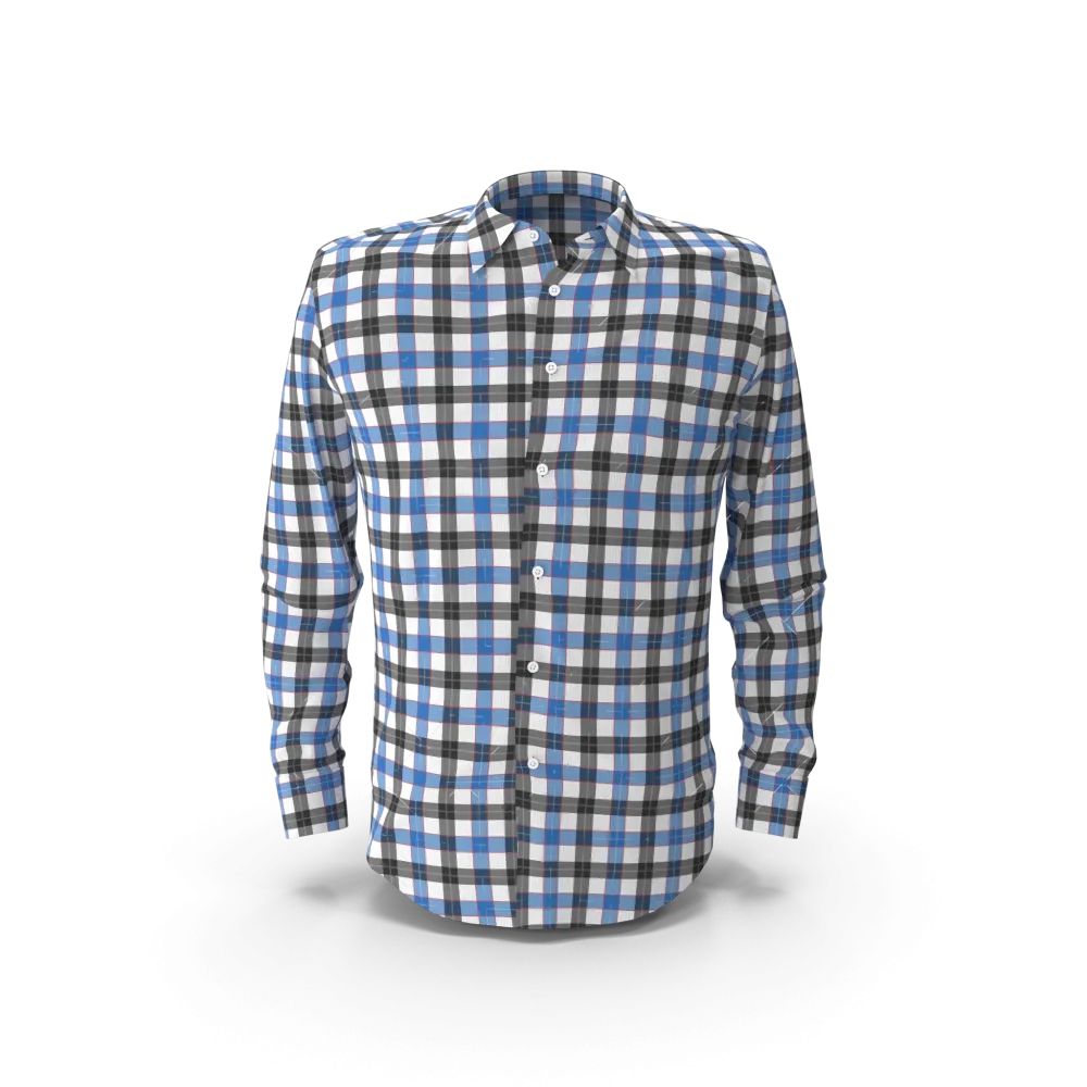 Blue & Black Check Shirt