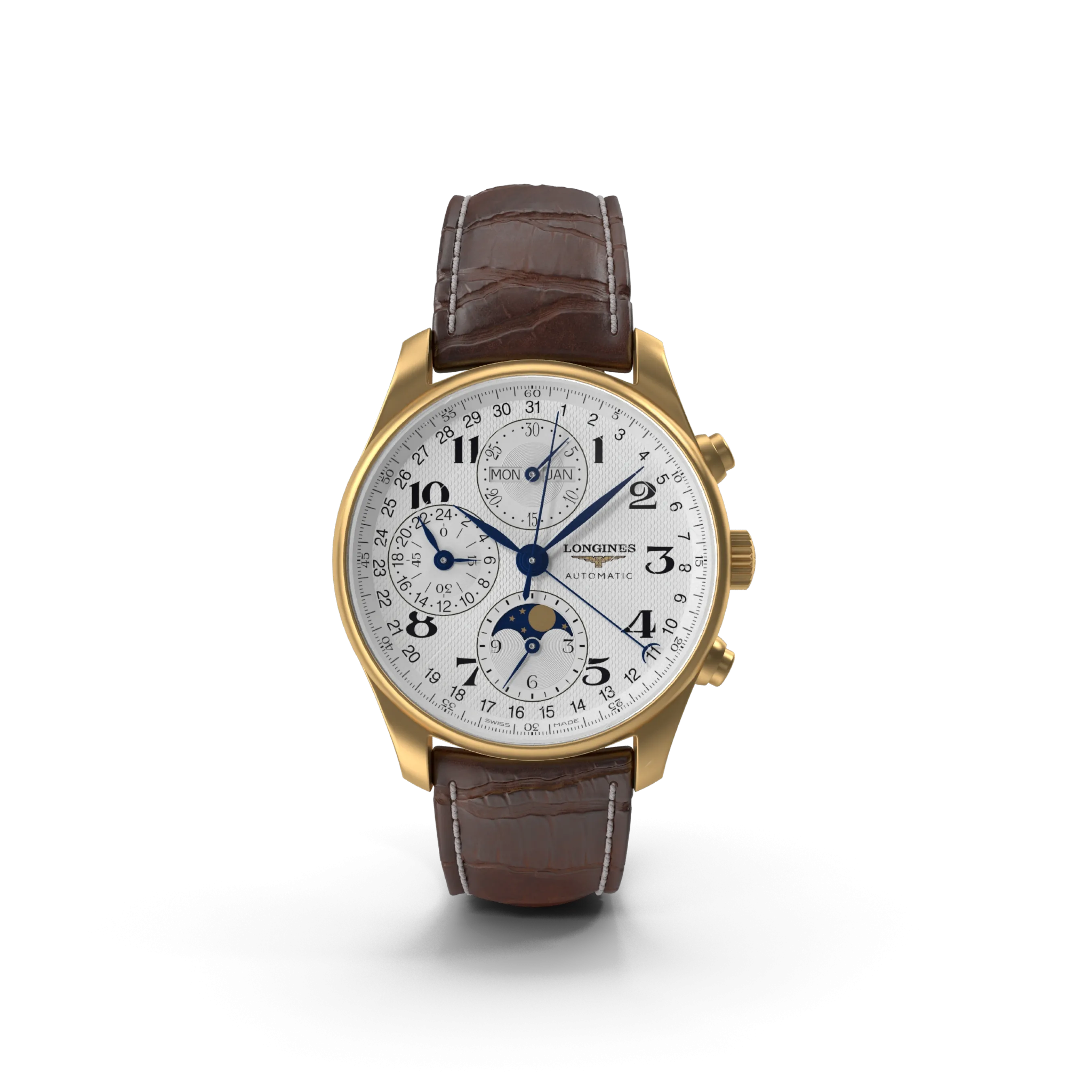 Brown Leather Belt Watch