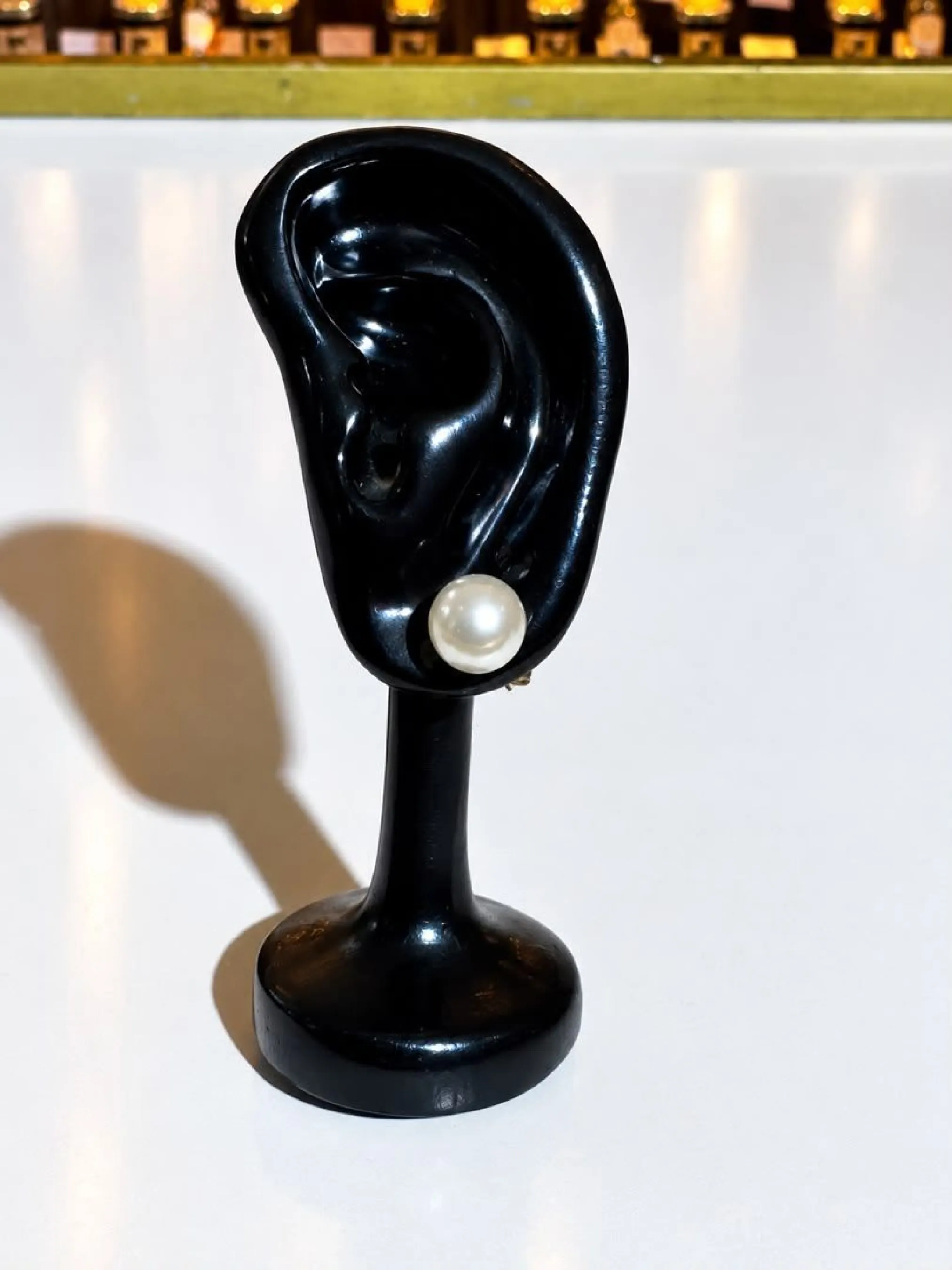 Boucle d'oreille perle élégante