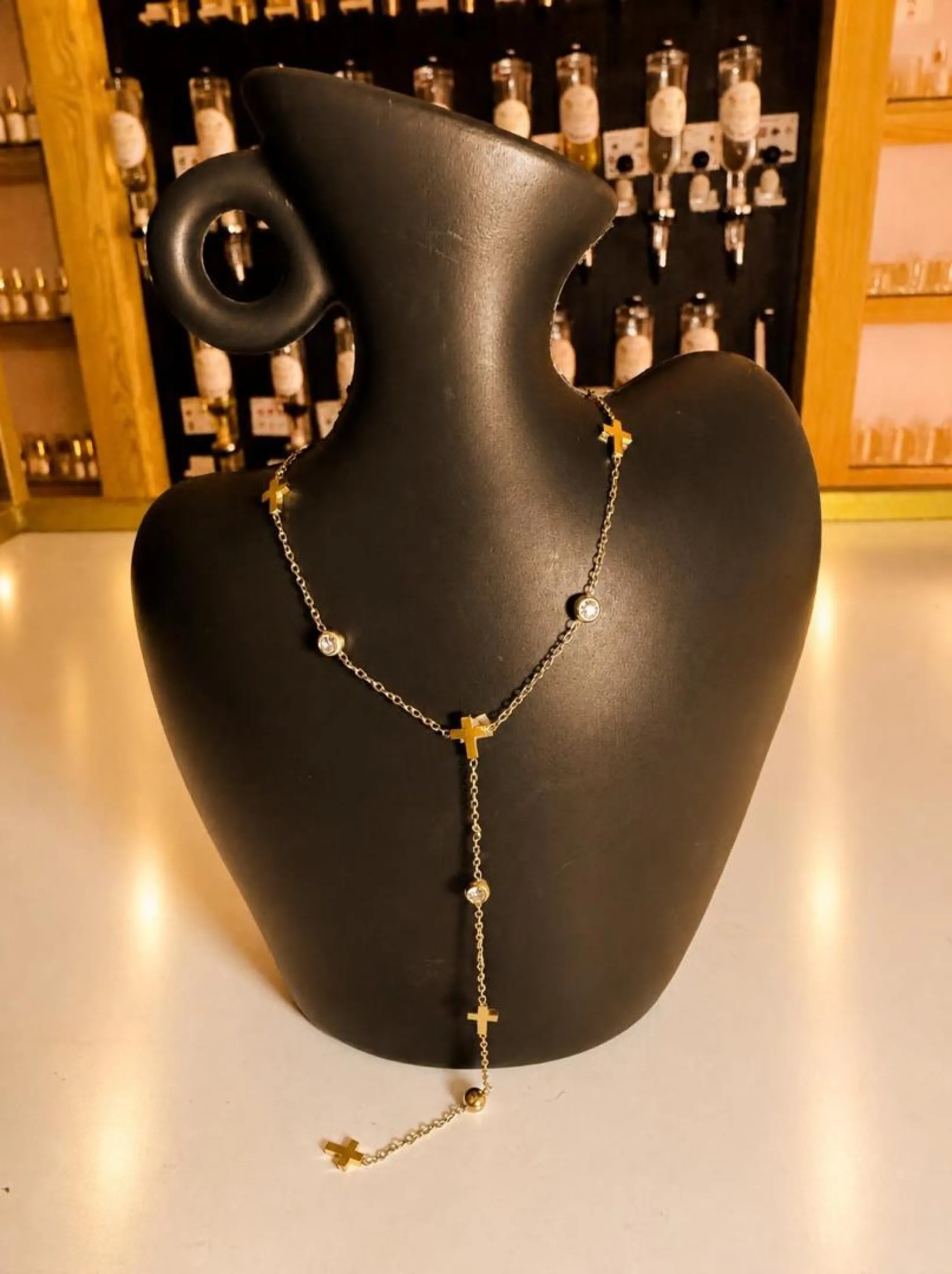 Collier chapelet en Y