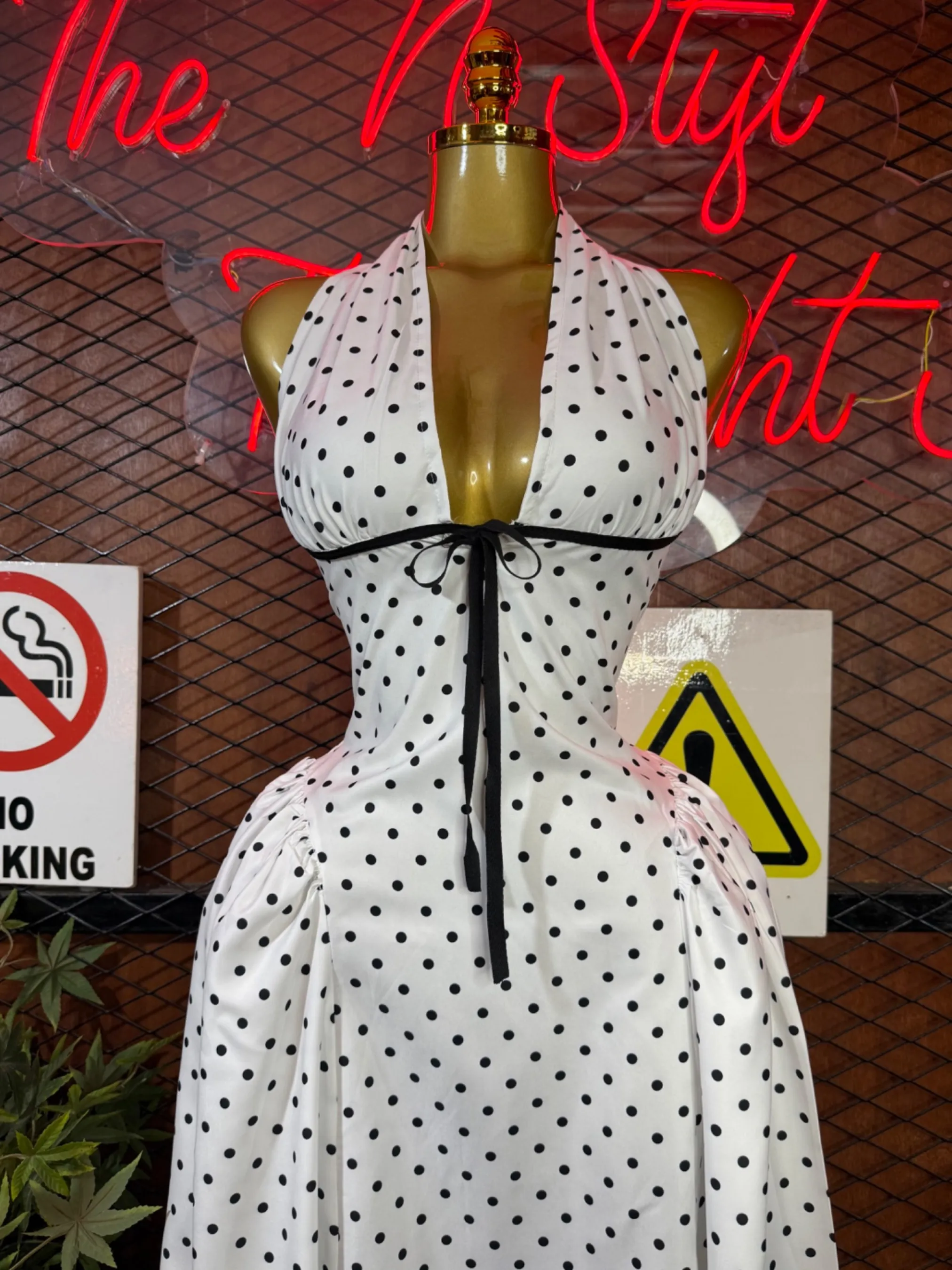 Robe longue à pois — vue 3