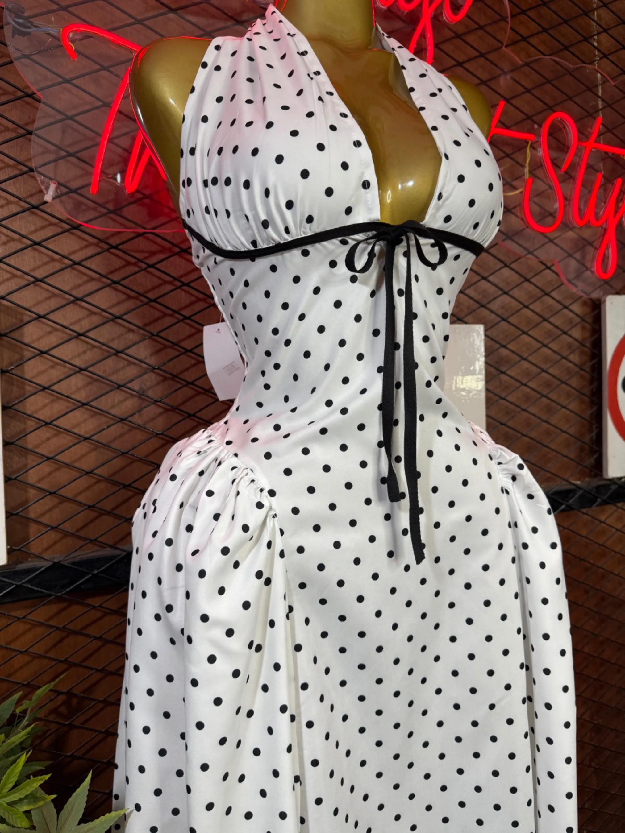Robe longue à pois — vue 4