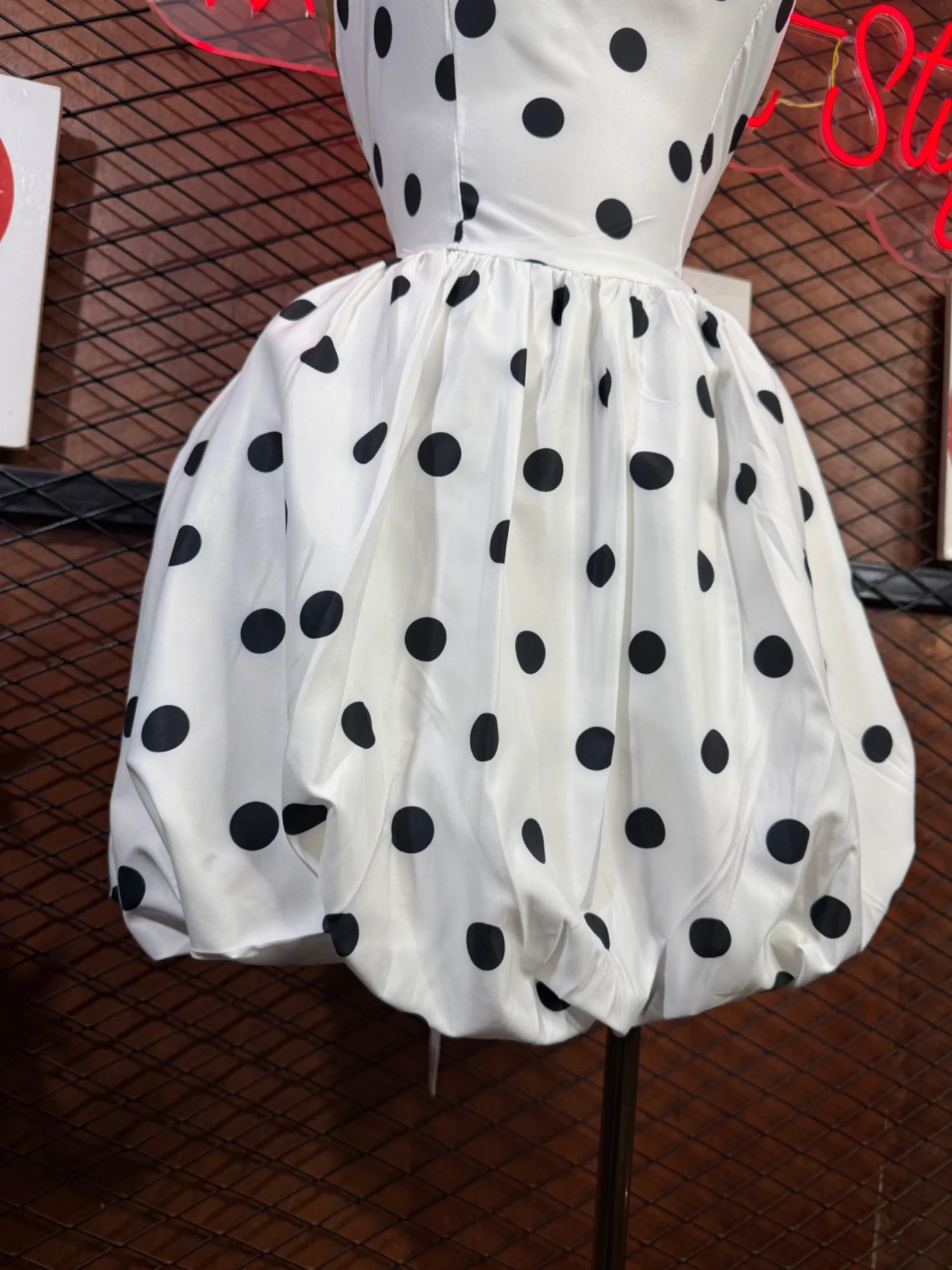 Robe ballon à pois — vue 5