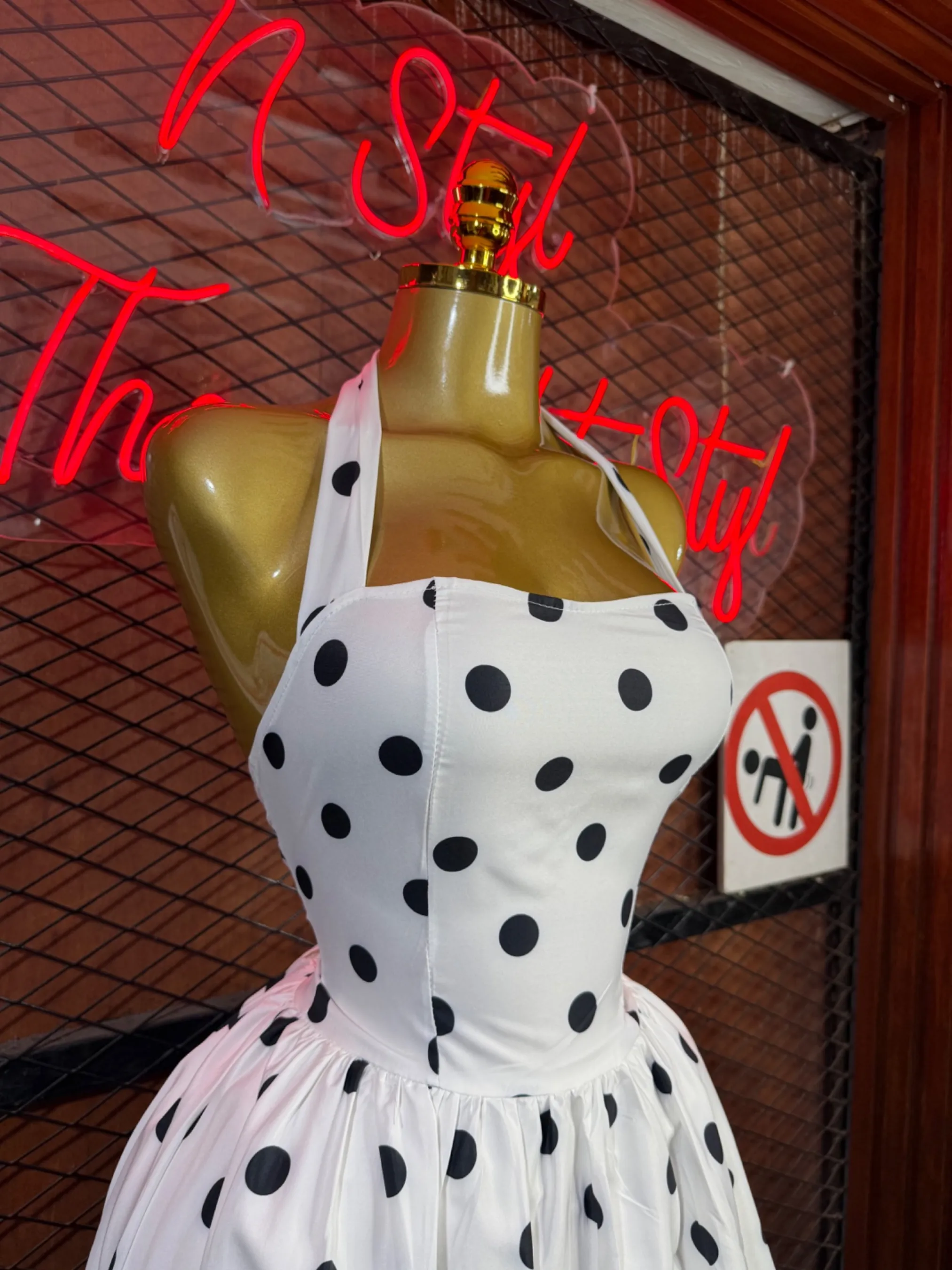 Robe ballon à pois — vue 6