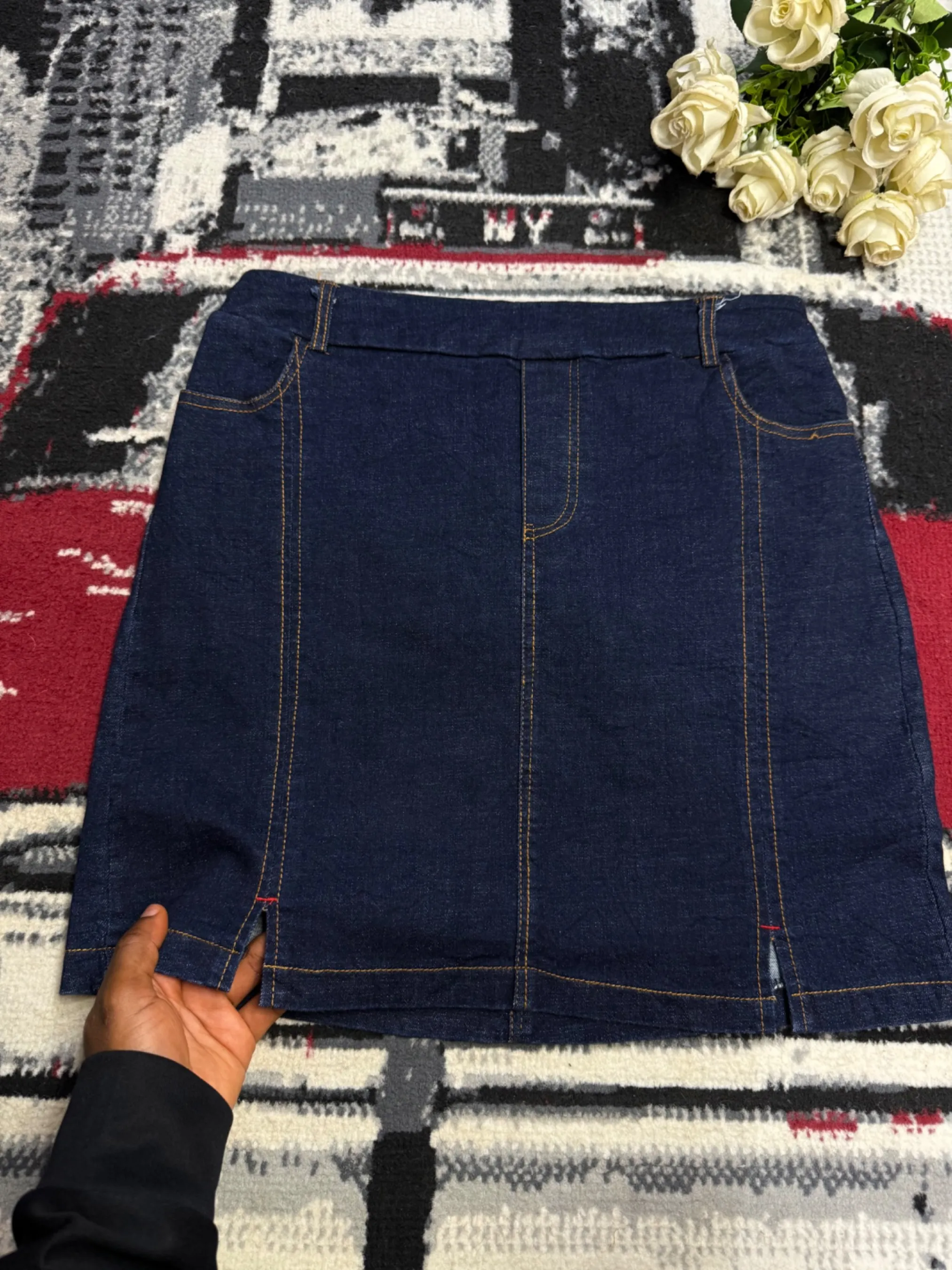 Mini jupe en jean — vue 3