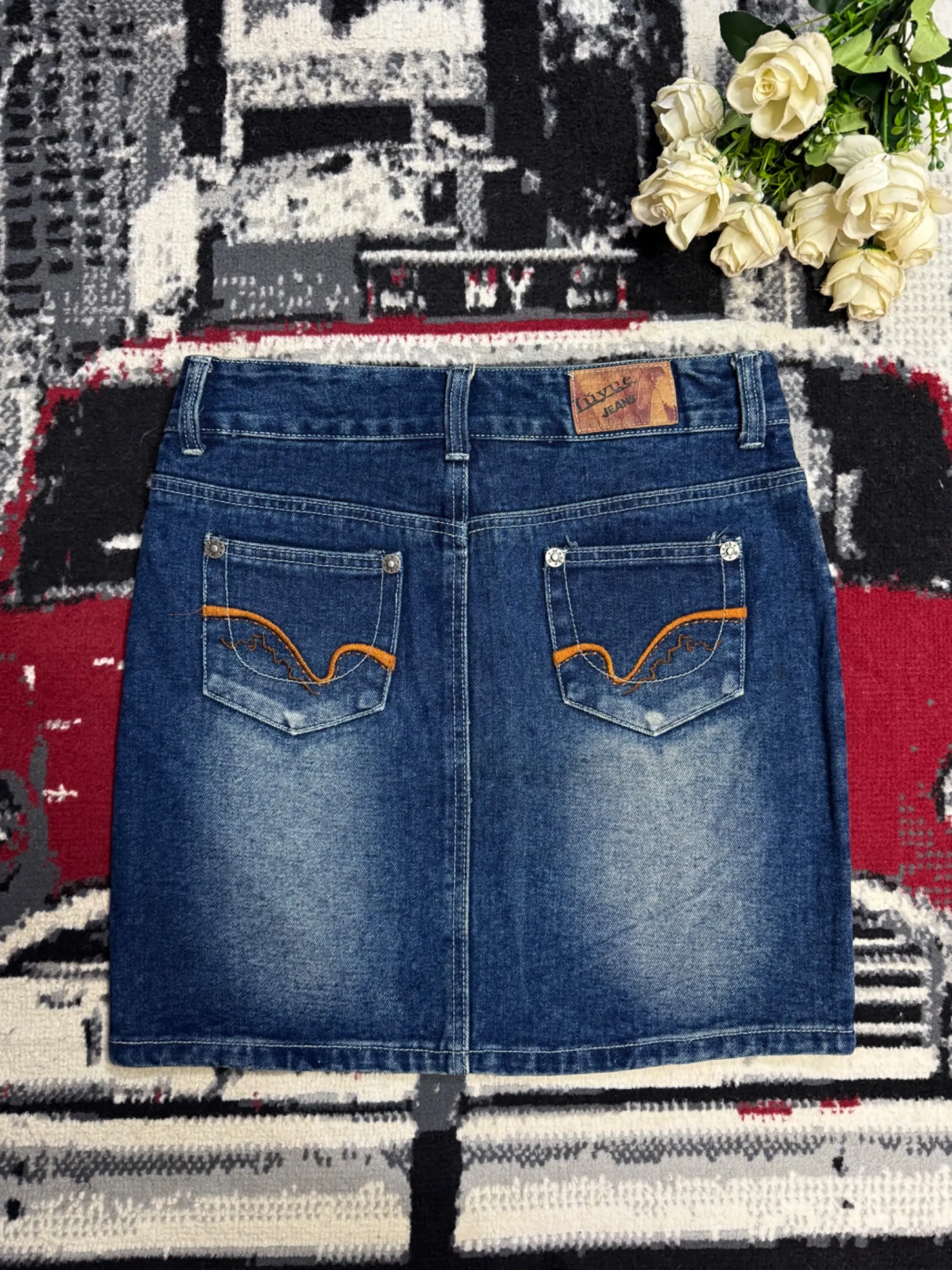 Mini jupe en jean — vue 3