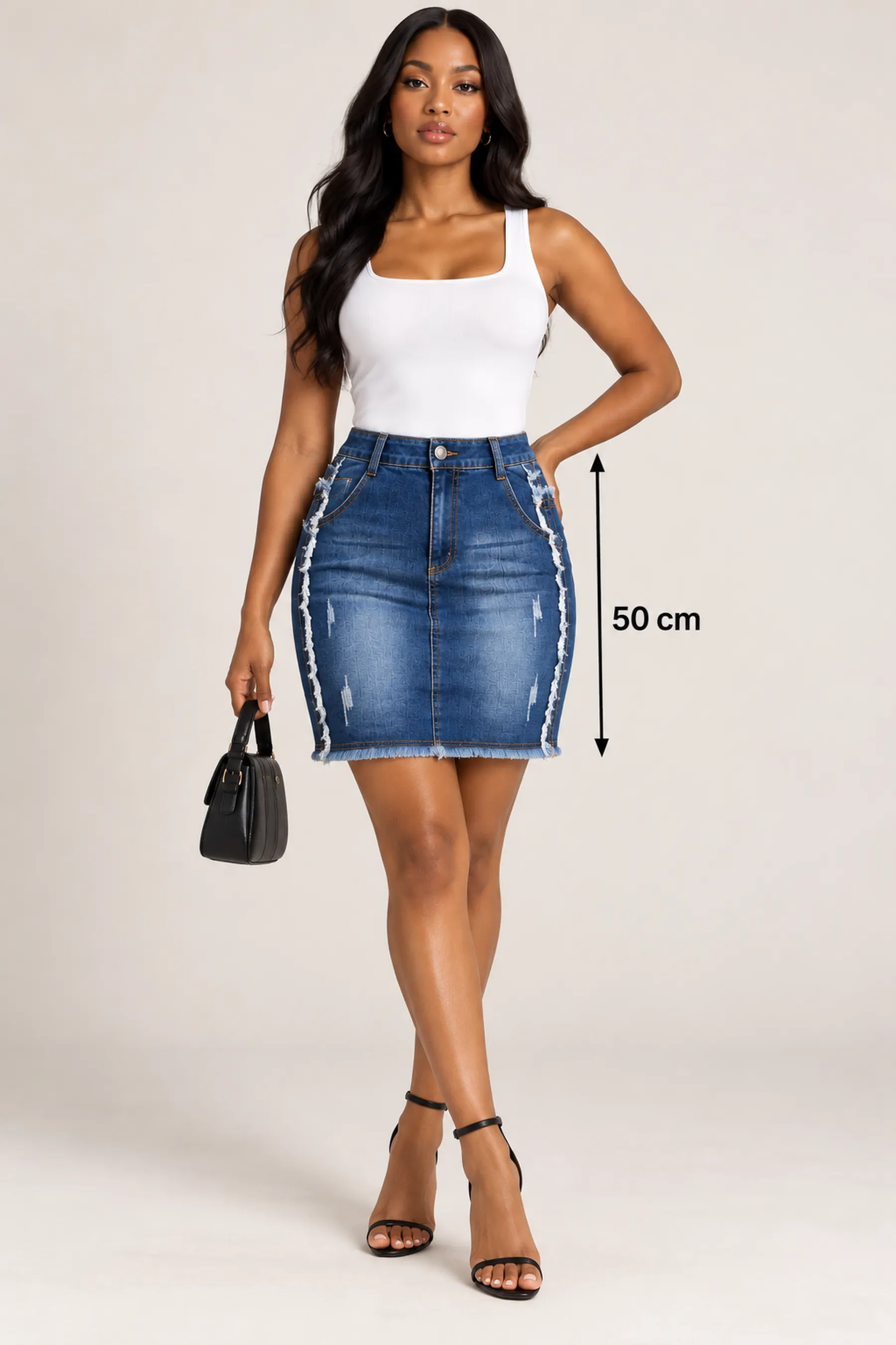 Mini jupe en jean — vue 2