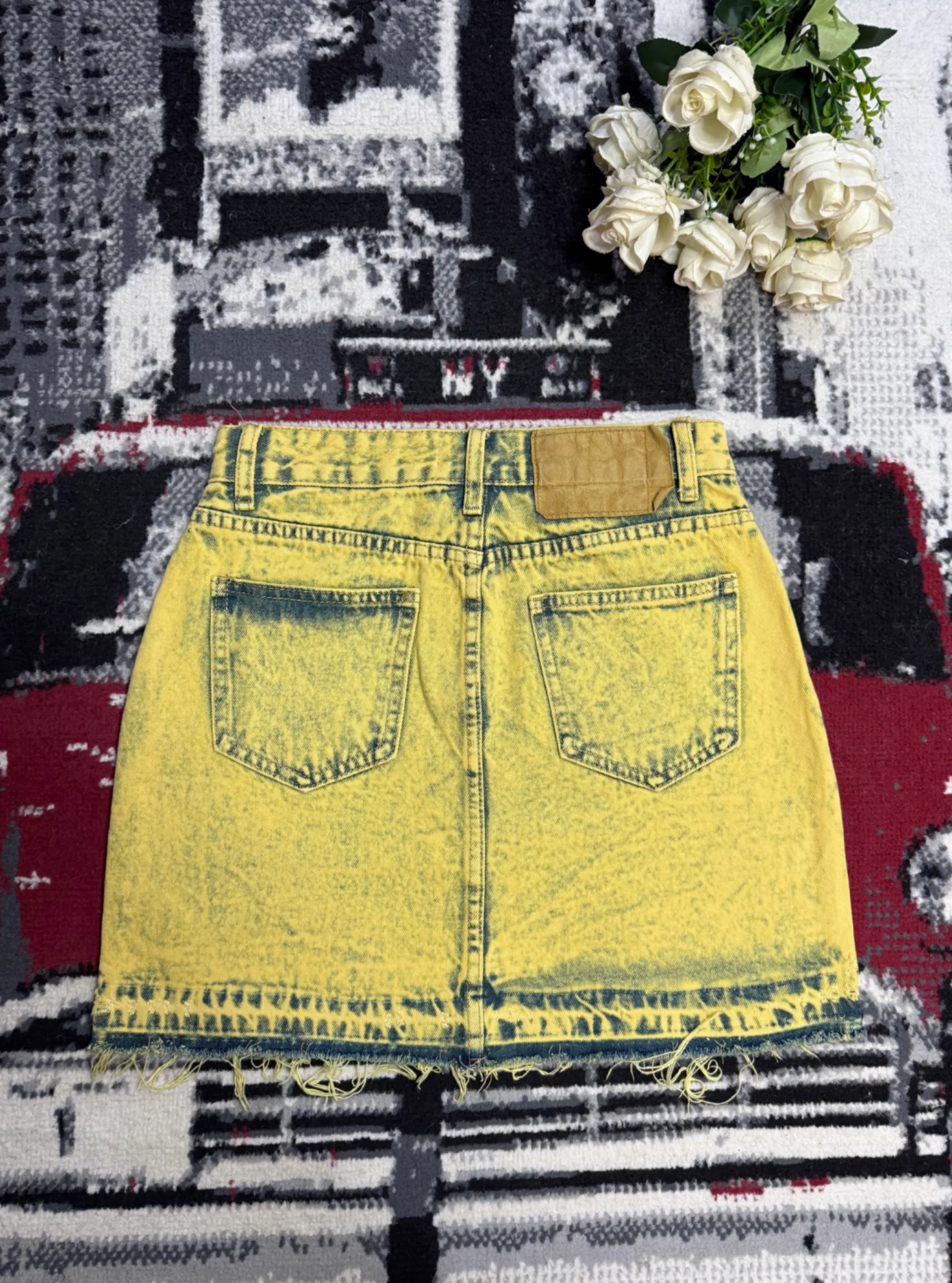 Mini jupe en jean — vue 3