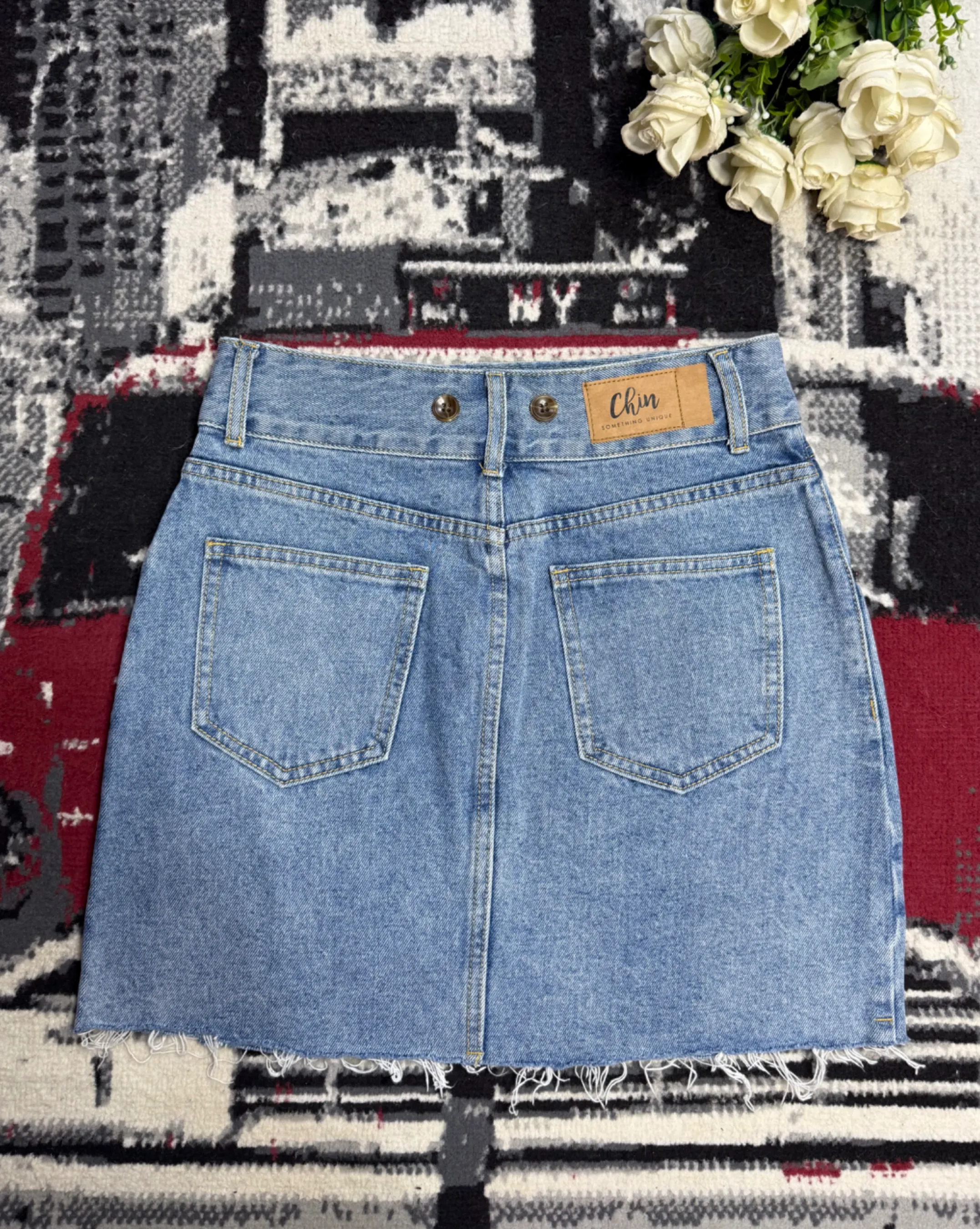 Mini jupe en jean — vue 3
