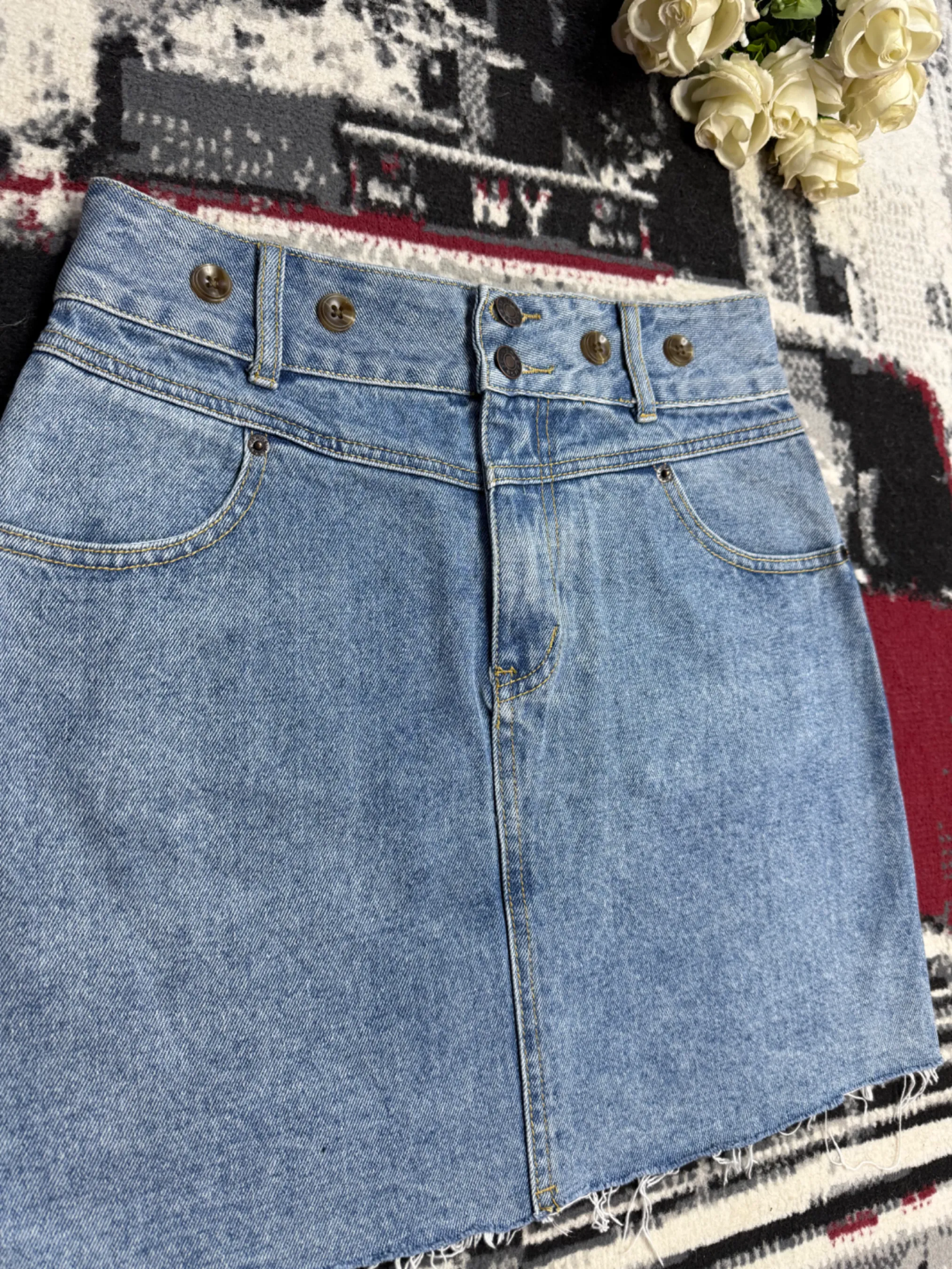 Mini jupe en jean — vue 4