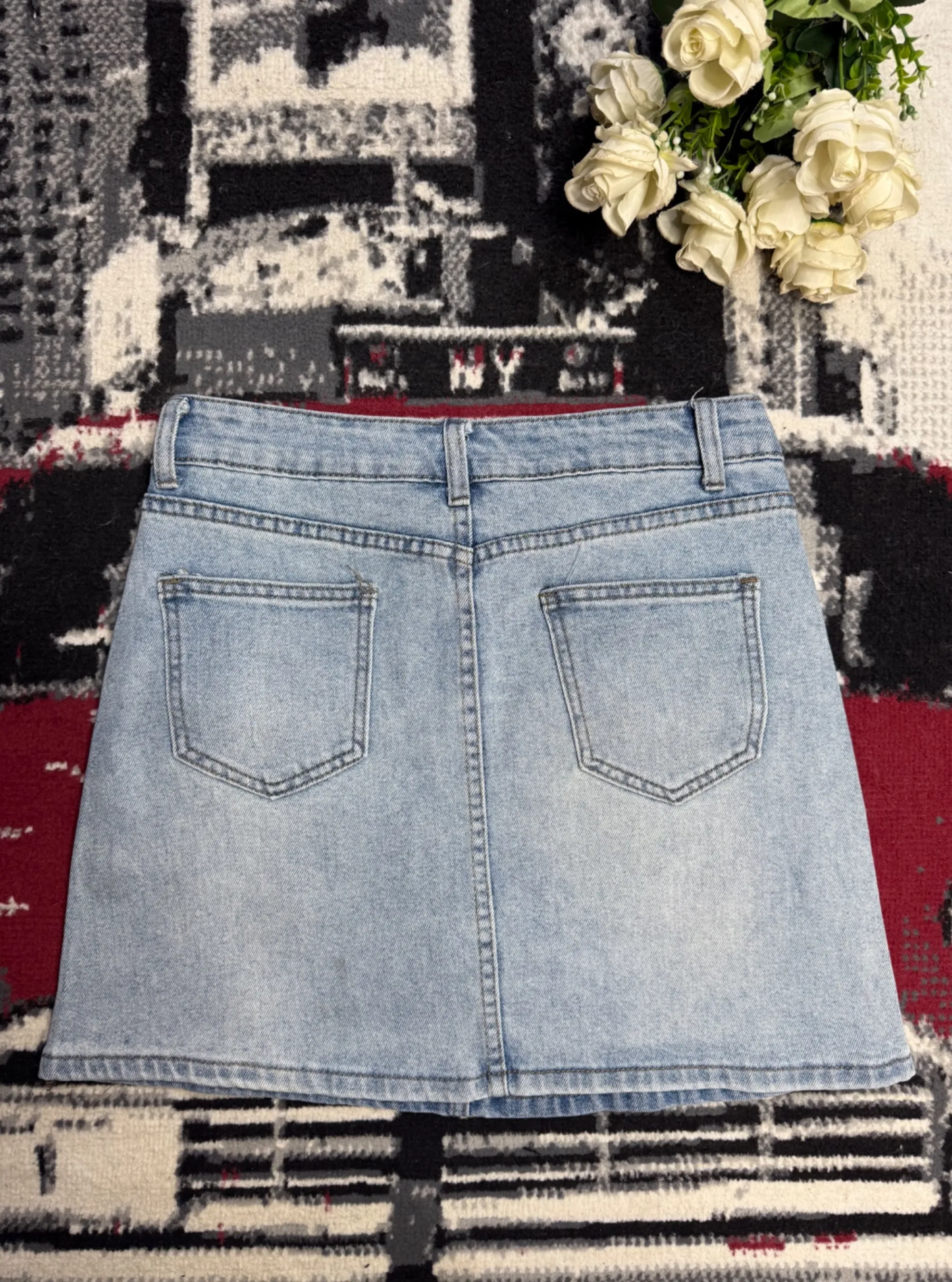 Mini jupe en jean — vue 3
