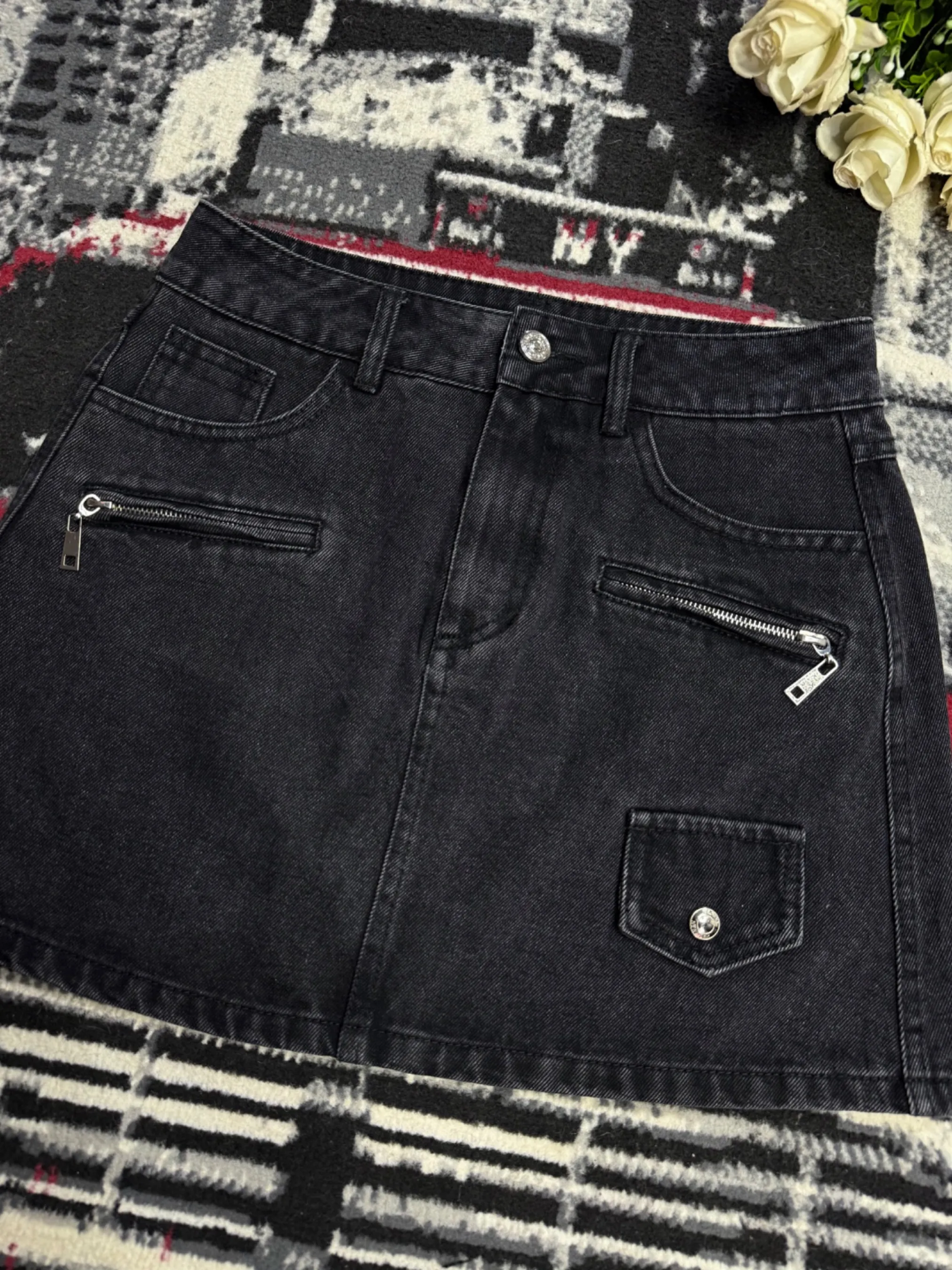 Mini jupe en jean — vue 4