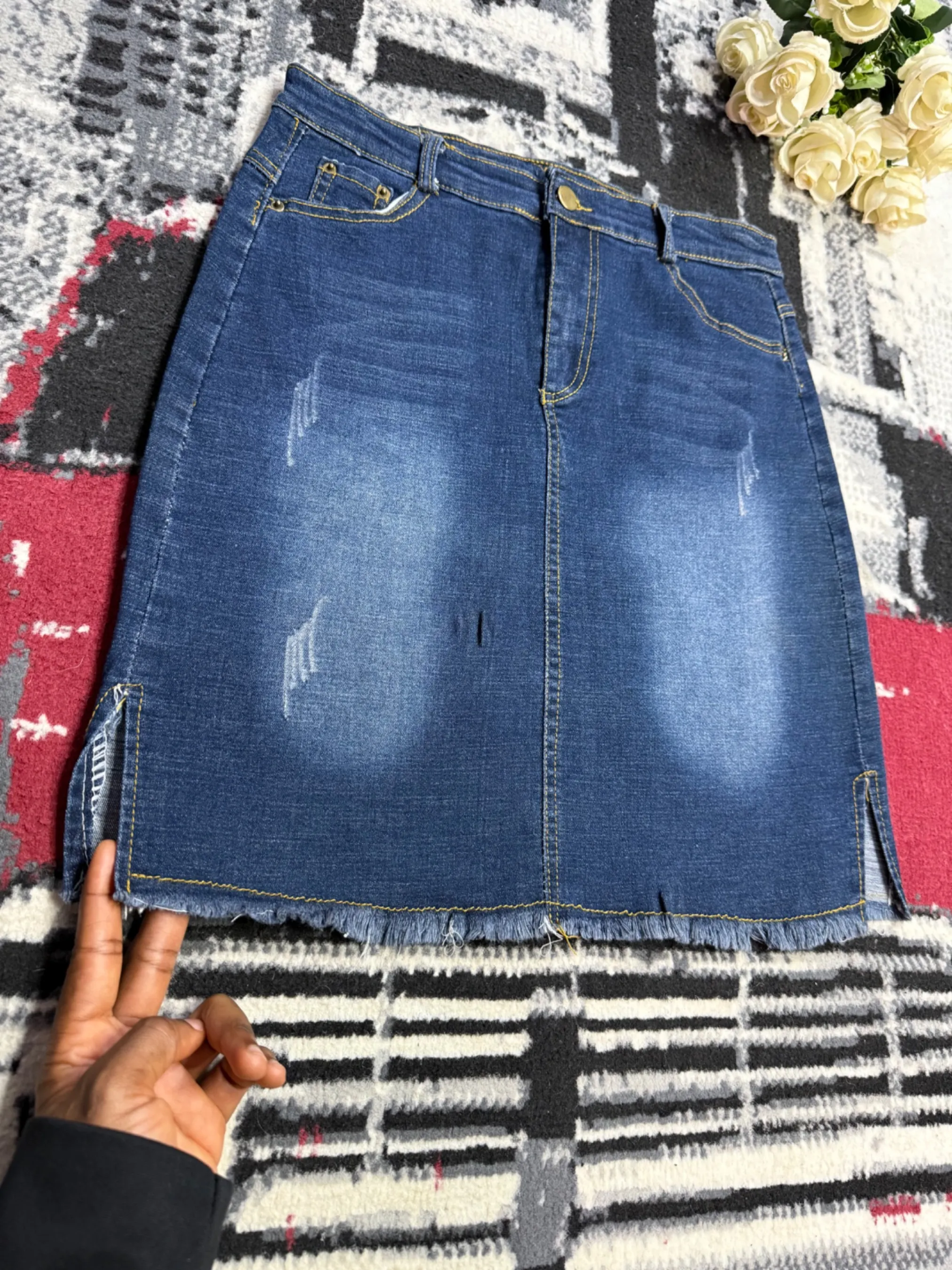 Mini jupe en jean — vue 3