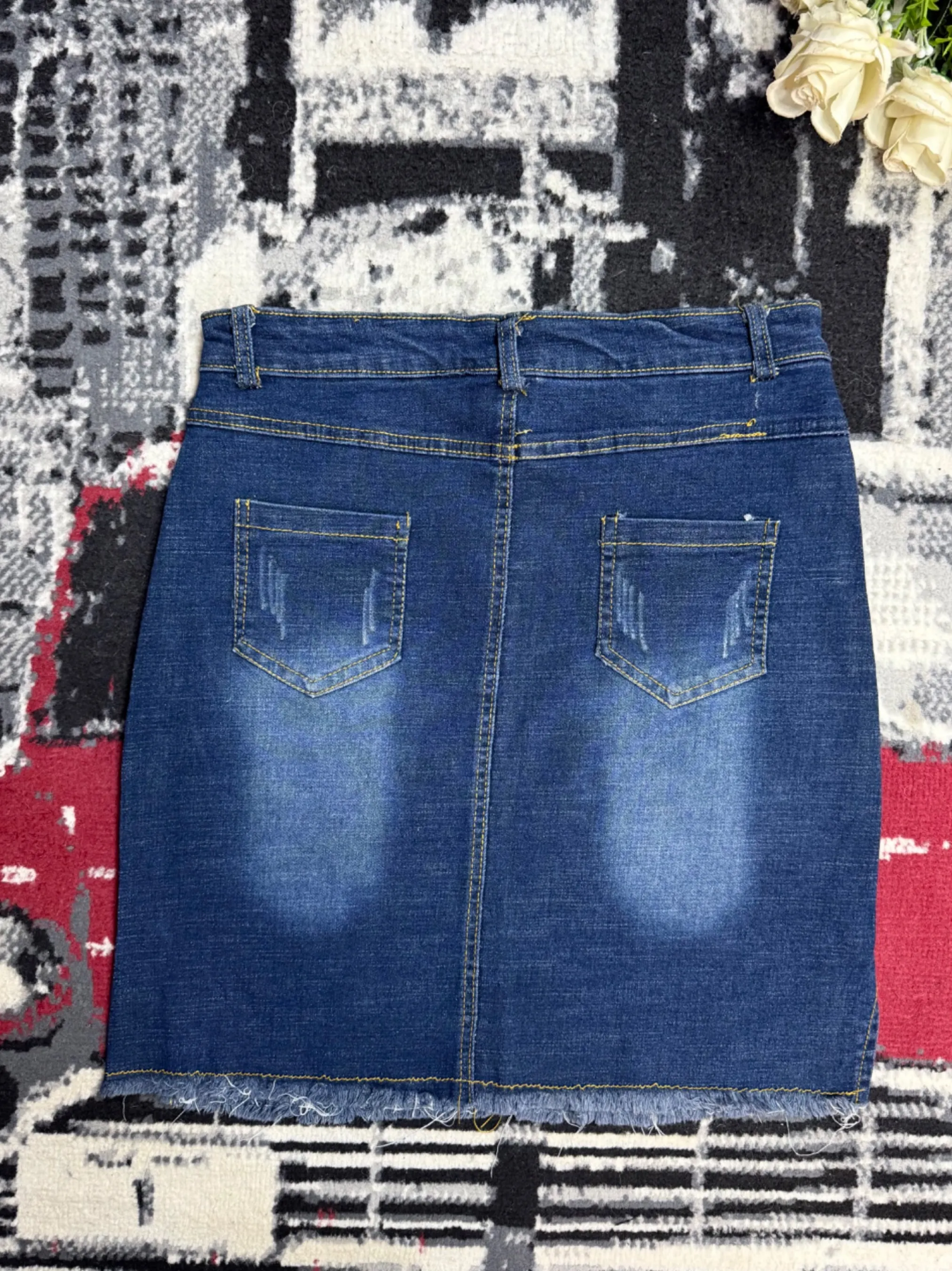 Mini jupe en jean — vue 4