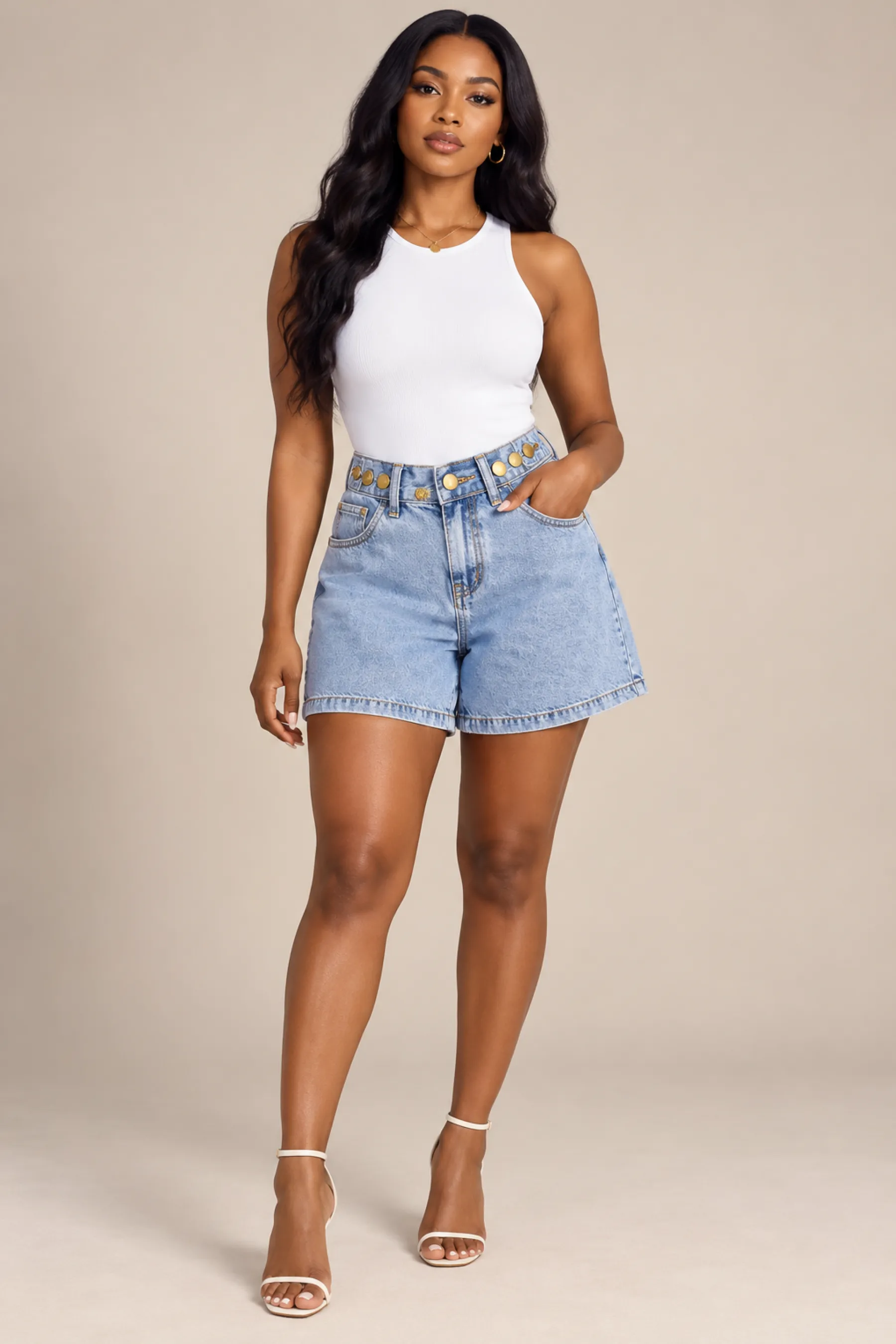 Culotte en jean — vue 2