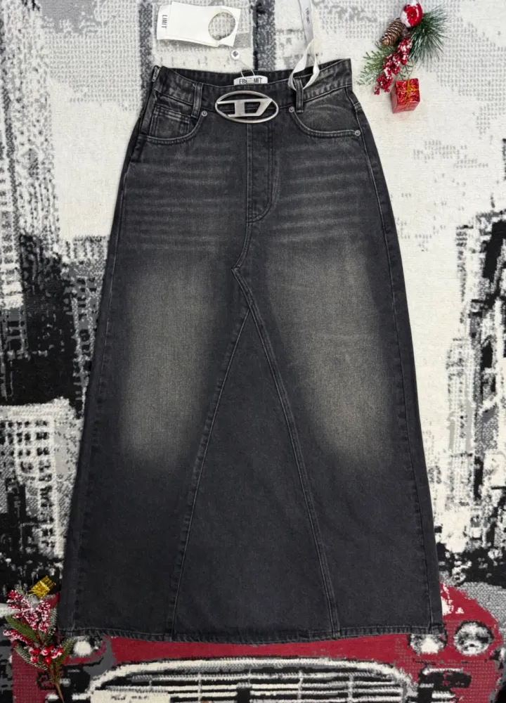 Jupe longue en jean