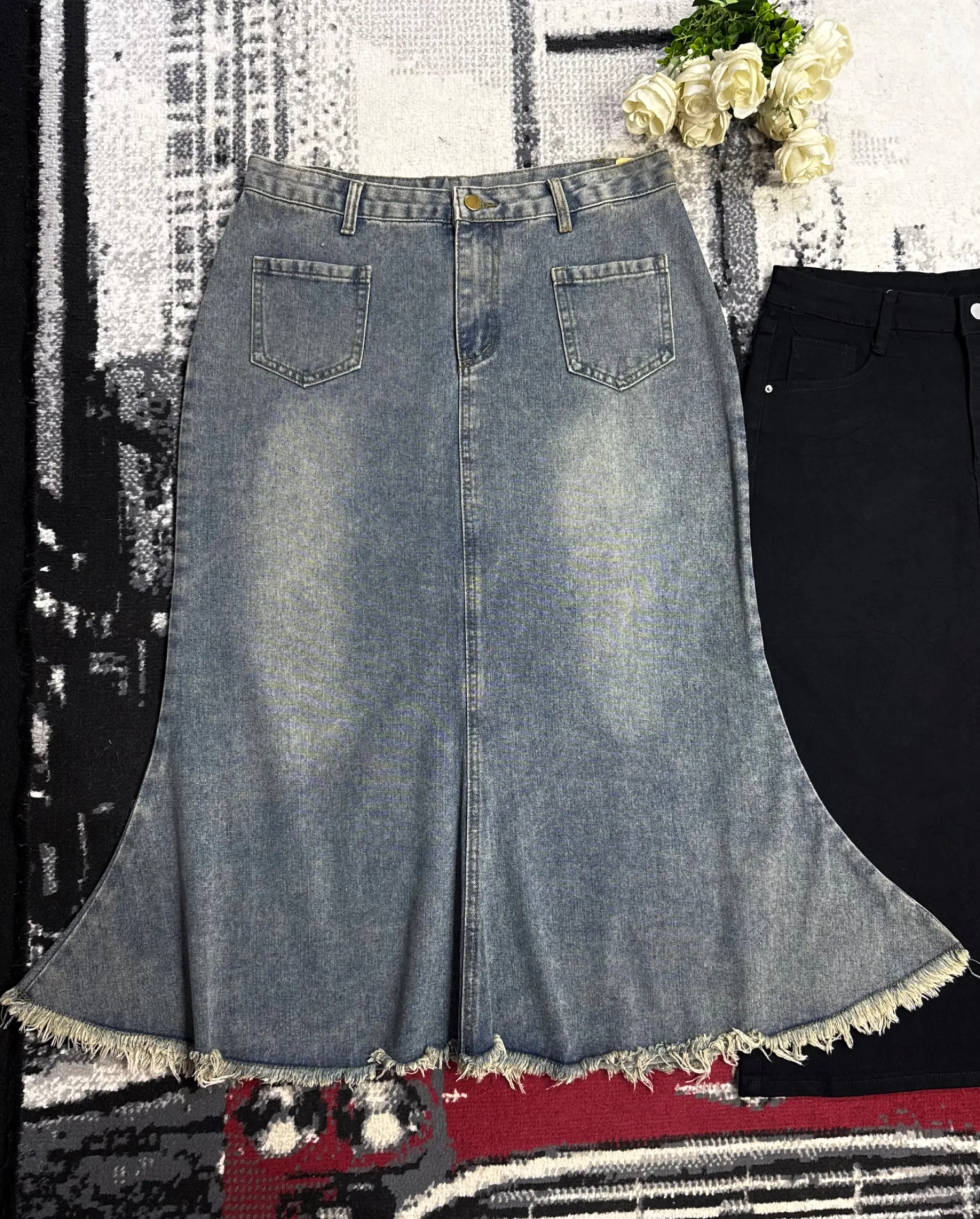 Longues jupes en jean — vue 3