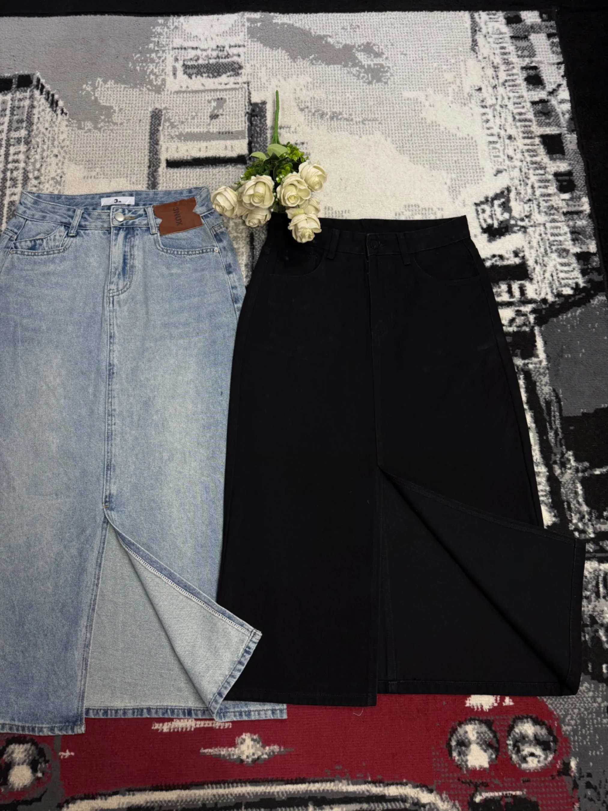 Longues jupes en jean — vue 3