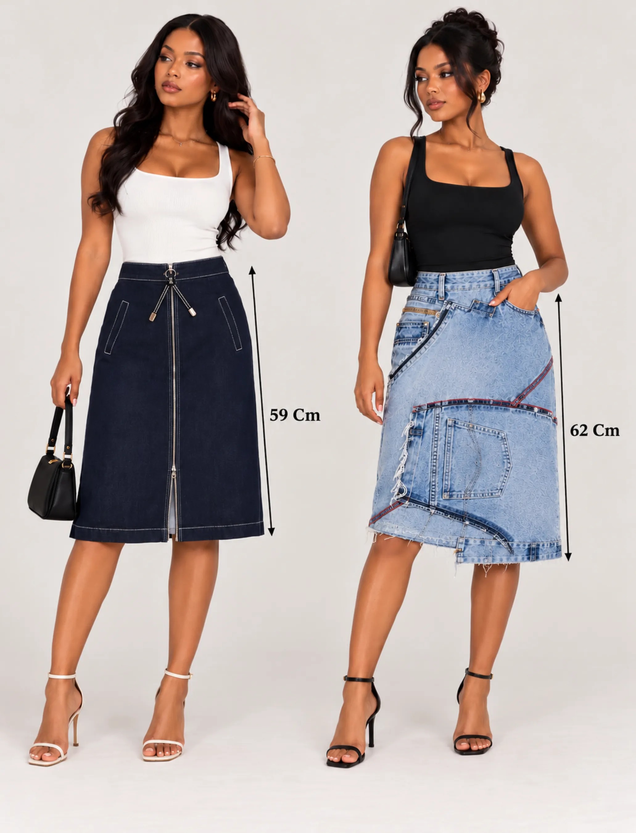 Jupes en jean — vue 2