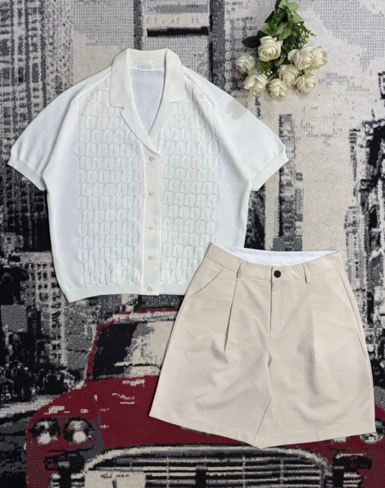 Ensemble : Polo X Culotte tailleur